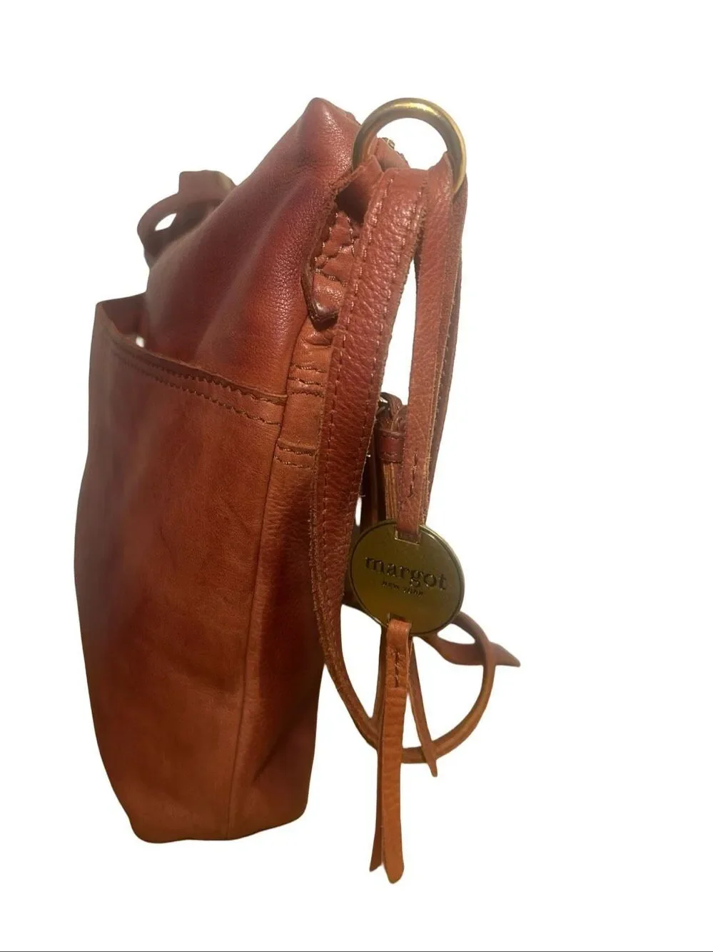 Margot NY Mary Scoop Double Zip Shoulder Bag